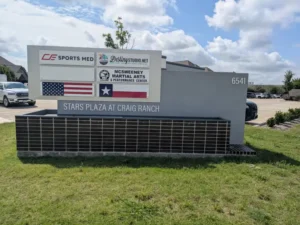 plaza monument sign